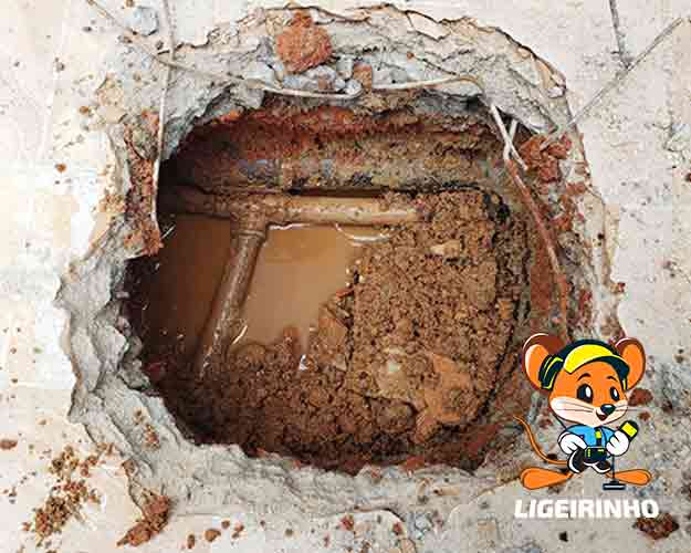Identificação de vazamento definitivo conta alta