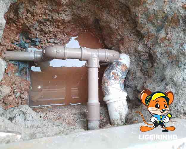 Manutenção de vazamento de agua Ligeirinho