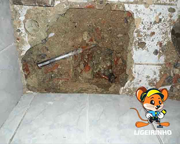 Detecção de vazamento de água na parede, solo, teto, laje e coluna 24 horas
