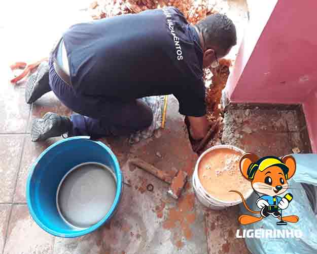 Conserto de vazamento Sabesp Ligeirinho