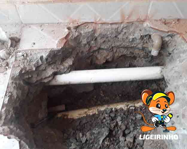 Identificação profissional de vazamento de agua Sabesp